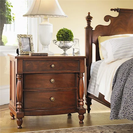 (3) Drawer Nightstand w/ Lift Lid Power Box